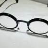 Optiska glasögon för män Kvinnor Retro 395 Stil Anti-Blue Light Lens Plate Runda Full ram med låda