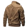 Мужские куртки мужская 100% хлопчатобумажные куртки плюс размер 5xl Spring осень Multipocket 220823