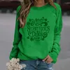 Dames hoodies sweatshirts dames zwarte hoodie nek geprinte t-shirt schattige losse mouw top sweatshirt dames dubbele capuchones