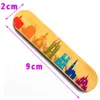 9 * 2cm Nail File Buffer Slipning Tvättbar Manikyr Tool Nail Art Polish Sandpaper Strip Bar Polering