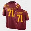 Mit 2021 Fiesta Bowl College Football Jersey Dylan Soehner Jake Remsburg Alex Leatherwood Jack Tiarks Jake Hummel Breece Hall Mike Rose Brock