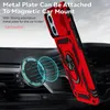 Camera Protection Metal Ring Holder Hybrid Shockproof Cases For iPhone 13 14 15 Plus Pro Max Samsung S24 Ultra A03S Moto G Pure Power Play Stylus Google Pixel 6 Pro