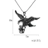 Pendant Necklaces Stainless Steel Eagle Skull Necklace For Men Hip Hop Rock Party Jewelry GH072501Pendant