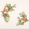 Decorative Flowers & Wreaths Wedding Welcome Board Artificial Flower Rose Corner Row Arrangement Party Arch Backdrop Decor Wall Hanging Flow