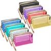 Transparent PVC sac cosmétique femmes voyage maquillage sacs étanche clair fermeture éclair maquillage pochette beauté lavage organisateur bain trousse de toilette