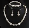 witte parelketting set