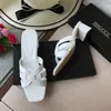 2022 Fashion Leather Slippers Real Flat Sandals Women's Summer Shoes Large Size Zapatos Hombre A5 590 21471