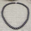 Kedjor mode svart pärla naturliga stenar magnetiska halsband för kvinnor män hälsa energi sten grossalenchains heal22