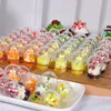 Decompression Toy Cute Simulated Ice Cream Cup Model PVC Mini Food Doll Kitchen Toys Children Birthday Prop Gift Compact Small Ornaments