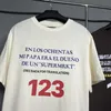 メンズ Tシャツ 2022ss RRR123 Tシャツ メンズ レディース ファッション ハイストリート Tシャツ パフプリント レタートップ Tシャツ 素敵なウォッシュド厚地 半袖Me