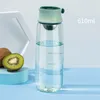 460ml 600ml garrafa de água plástica com infusor portáteis à prova de vapor exterior esportes de acampamento esportes