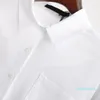 2022 Новые женские блузкие рубашки белые рыхлые пуговицы вверх полосы полосы женщин.