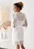 Bride szata koronkowe prezenty dla pryszniców ślubnych 2022 Spersonalizowane regularne i druhna w dużych rozmiarach szaty