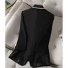 Taglia 4xl blazer paillettes femme estate per protezione solare camitta bianca giacca femminile sottile cardigan nero 220811