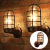 Applique Vintage industriel Unique lumière Cage garde applique Loft moderne éclairage intérieur lampes support fer cuivre éclairage mur