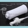 Packing Bottles Office School Business Industrial 200Ml 350Ml High-End Pressure Shampoo Packaging Slender Waist Lotion Pump Head Plastic R