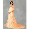 Elegante kant moederschap jurk fotografie rekwisieten lange jurken zwangere vrouwen kleding mooie zwangerschap foto prop opname 399 H1