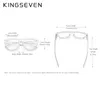 Echte Kingseven Brand Design herenglazen gepolariseerde zonnebrillen vrouwen geïntegreerde lens mode brillen Dol 220511