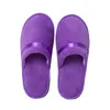 High-end Hotel Ribbon Coral Fleece Disposable Slipper Beauty Salon Guest Slippers Thickened Non-slip Autumn Winter YF0090