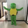 Traje de mascote verde da tartaruga verde de Halloween caráter de desenho animado carnaval unissex adultos tamanho festa de aniversário de Natal