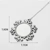 Heat Transfer Metal Snowflake Pendant DIY Sublimation Blank Christmas Decoration Christmas Tree Ornament 2023