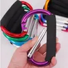 Stor D-form Aluminium Alloy Carabiner Quick-Release Soft Handle Outdoor Camping Buckle Hook Keychain Clip DLH888