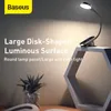 Lampade da tavolo Lampada a clip Baseus Scrivania a LED Flessibile Touch Studio Lettura per comodino Camera da letto Tavolo luminoso ricaricabile USB