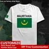 Mauretania country t shirt anpassade jersey fans diy namn nummer high street mode lös casual t-shirt 220609