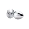 Anal Plug Metal sexy Toys Adult Expansion Training Masturbation Woman/Man Ass round Crystal Jewelry Butt