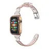 Mode Bling Multi Couleur Bande Sangles Cristal Clair Transparent Mince Montre Bandes Bracelet Pour Apple IWatch 38mm 40mm 42mm 44mm