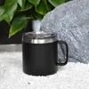 Tasses à café 14 oz avec poignée couvercle en acier inoxydable Tobuste à double mur à double mur en revêtement aspirateur isolée de camping contenant une bouteille d'eau en vrac en gros en gros