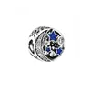 925 Sterling Silver Beads Fish Sea Turtle i Blue-Eyed Fox Blue Series Charm Fit Pandora Bransoletka lub Naszyjnik Wisiorki Lady Prezent Hurtownie