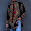 Koszulki męskie dashiki afrykańskie odzież męska nadruk etniczny druk plus size