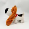 Animation de chien à grosses oreilles en peluche