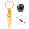 Sublimacja Wielofunkcyjna stopia cynku 3 w 1 Otwieracz do butelek Brelok Outdoor Portable Mini Wine Piwo Can Opener Drewno Corkscrew Narzędzia kuchenne