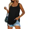 Hot Summer Fitness Tank Top Nowa T Shirt Plus Size Luźne Model Kobiety Koszulka Bawełniana Kwadrat Collar Slim Topy Moda Kobiety Ubrania