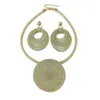 Boucles d'oreilles collier fait à la main grand pendentif circulaire colliers ensembles 2022 ensemble de bijoux africains pour les femmes déclaration collier Chokers UKMOCEarrings