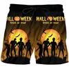 Mode Halloween homme lune Zombie Street Wear vente en gros shorts de plage 6XL hommes 3D imprimé vêtements 220623