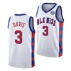 2022 NCAA Custom Ole Miss Rebels College Basketball Jersey 24 Jarkel Joiner 3 Nysier Brooks 15 Luis Rodriguez 23 Sammy Hunter 1