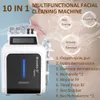 10 su 1 Dermabrasione dell'acqua Acne Remover RF Multifunzionale Macchina per la cura del viso per la pulizia profonda Mano di ringiovanimento