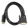 DP DisplayPort para DVI Cable 1.8m Exibir porta para DVI-D 24 1pin Cables Adapter Conectores para HP Dell Asus