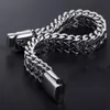 Link Chain Fashion Classic Keel Titanium Steel Bracelet for Men Domineing Double Row Jewelry GiftLink LARS22