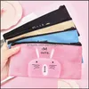 Astucci per matite Astucci per ufficio Materiale scolastico Business Industriale 1 pezzo Lytwtws New Cute Cartoon Kawaii Cat Portable Canvas Pen Pouch Bag Sta