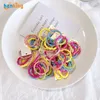 Nuevo 100pcs/lote Girl Candy Color Elastic Rubber Band Band Baby Baby Headband Scrunchie Accesorios