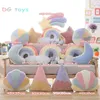 Ins Candy Rainbow Lucky Cloud Star Moon Planche Planche Collow Crown Crown Memeor Coussin Sofa Home Decoration Throw Oreiller 220425