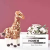 1pc vraie vie girafe en peluche jouet mignon poupées en peluche simulation douce girafe poupée cadeau d'anniversaire enfants jouets chambre décor J220729