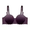 Soutien-gorge en soie glacée britannique Simple, explosif, une pièce, bonnet épais, pour filles, sans anneaux en acier, sous-vêtements pour femmes, L220726