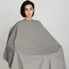 Salon Professional Haircut Shawl Snap Waterproof Hairdresser Hairdressing Apron Barber Hair Cutting Dye Hair Styling Capes 220621