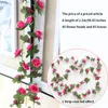 Flores decorativas Wreaths Wreaths Artificial Rose Flower Cane Autumn Pequena peônia barbante de seda Falsa Casamento Casa El Garden DecorationDecora