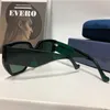 Popular Mens Ladies Luxury designer sunglasses G0956 Classic Large Square Frame Green Pine Gem Temples Highlights Personality Star2059478